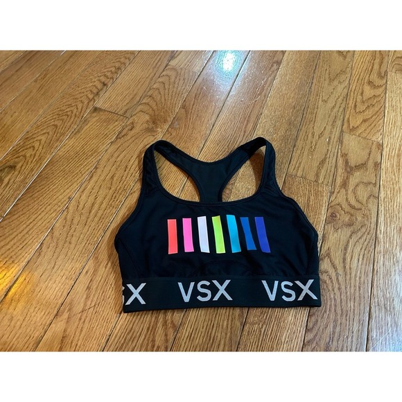 Women's VICTORIA SECRET VSX Sport KNOCKOUT black & multi colored size XS - Picture 1 of 5